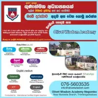 Tuition Classes For Grade 1, 2, 3, 4, 5, 6, 7, 8, 9, 10, 11 Sinhala Medium / English Medium
