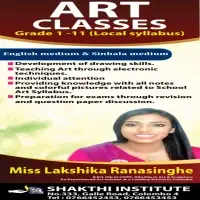 Art classes Grade 1 -11 (Local syllabus) - English Medium & Sinhala Medium - with Miss Lakshika