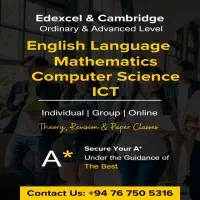 English Language, Mathematics, Computer Science, ICT