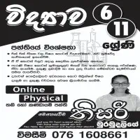 විද්‍යාව ශ්‍රේණිය 6-11 - මාර්ගගත / භෞතික - පෞද්ගලික / කණ්ඩායම්