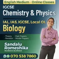 Chemistry and Biology tutoring