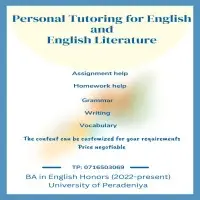 Personal Tutoring for English and English Literature