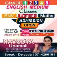 Pre-school to Grade 5 ENV, English, Maths Classes in English medium