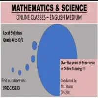 English medium Online Classes - Maths and Science