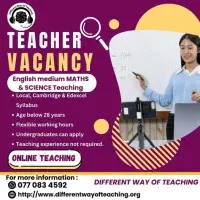 Teacher Vacancy - Online Teaching