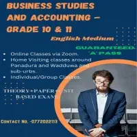 Grade 10/11 O/L Business Studies and Accounting - English Medium
