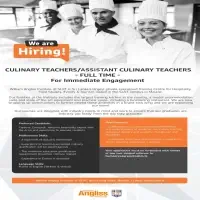Vacancies for Culinary Teachers / Assistant Culinary Teachers - Malabe