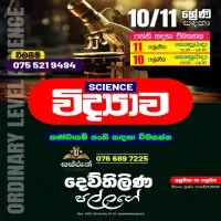 விஞ்ஞானம் தரம் 10/11 குழு வகுப்புக்களை