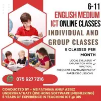 6-11 English medium ICT online classes