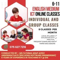 6-11 ஆங்கிலம் மொழிமூலம் தகவல் தொடர்பாடல் தொழில்நுட்பம் ஒன்லைன் வகுப்புக்களை