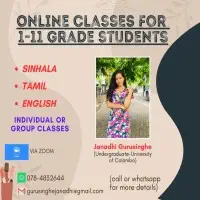 Sinhala, Tamil and English Classes Grade 1 - 11