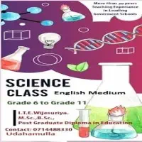 Science Classes - English medium - Grade 6 to Grade 11