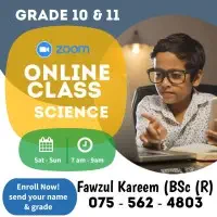 Online Science Classes Grade 9, 10, 11 - English Medium