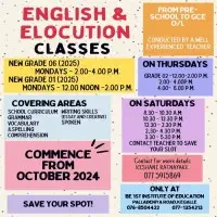 English and Elocution Tuition Class