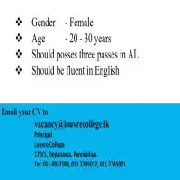 Wanted Teachers - Louvre College - Pannipitiya