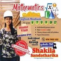ஆங்கிலம் மொழிமூலம் கணிதம் வகுப்புக்களை தரம் 6, 7, 8, 9, 10, 11