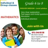 Grade 6 - 8 English Medium Science / Mathematics