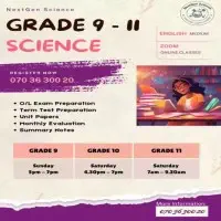 Online Science Classes Grade 9-11 [English / Sinhala Medium]mt2