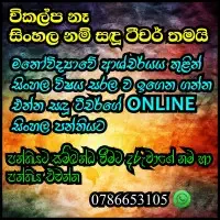 Sinhala Classes - Grade 2 to 11mt3