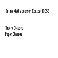 Mathematics classes for Pearson Edexcel IGCSE Maths