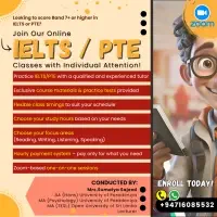 ஒன்லைன் IELTS / PTE வகுப்புக்களை