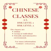 Chinese classes conducted for A/L, HSK 1 and HSK 2