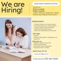 Vacancies for Primary Assistant Teachers