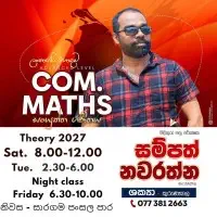 Advanced Level Combined Maths Group class