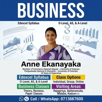 Business classes (physical / online) - Edexcel - OL / AL