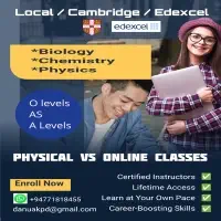 Biology, Chemistry and Physics classes for O/L and A/L (Local + International curriculums)