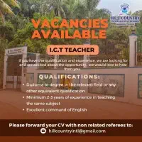 Vacancies at Hill Country International School - Madawala