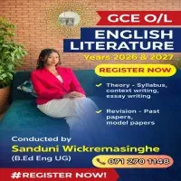 O/Level English Literature Classes