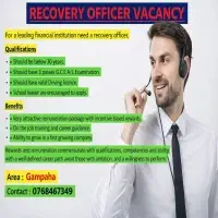 Recovery officer vacancy - Gampaha