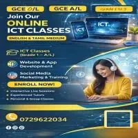GCE A/L ICT online class in Sri Lanka provide English Tamil Medium theory, practical, and past paper