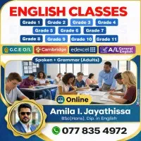 Grade 1 - 11 English Online Classes - Local Syllabus | Edexcel | Cambridge | A/L (General English)