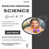English Medium Science Classes for students grade 6-11