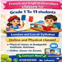 Science, English Literature and Mathematics Classes