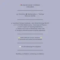 Online IGCSE Tutoring Available