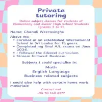 Math / English / commerce