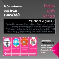 Profile Classes for grade 1 to 9 (London / Edexcel) - English, Mathematics and Sinhala