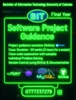 Profile BIT UCSC UoM Final Year Software Project Help – Sri Lanka E-Learning Module for Software Project